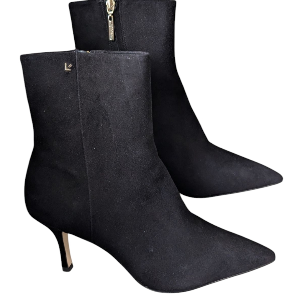 NEW..Larroudé's Mini Kate Elegant Black Ankle Boots...Size 10 - Picture 4 of 13
